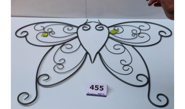 doos inh 4 div 2-delige decoratieve muur vlinders, afm plm 115x80 en plm 120x65cm